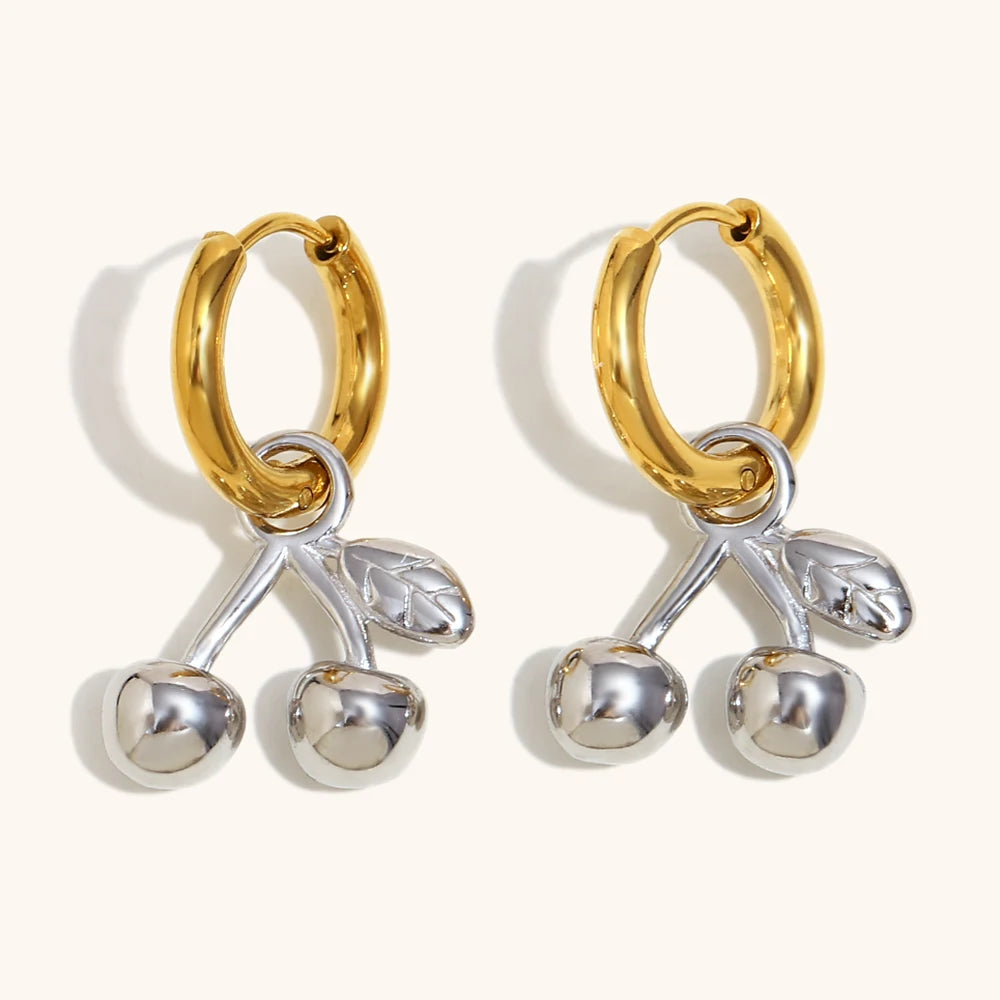 La.Muses – Cherry Glow Earrings 18K