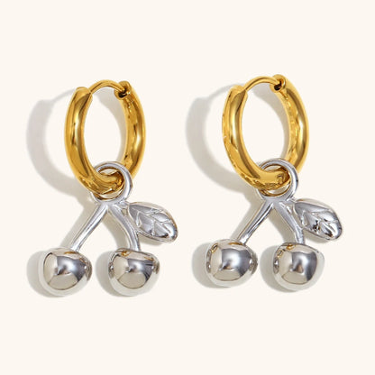 La.Muses – Cherry Glow Earrings 18K