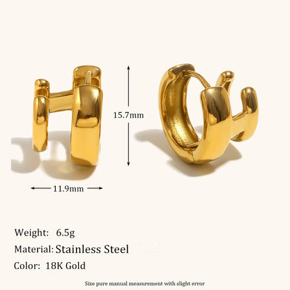 La.Muses – Éclat Contemporain Earrings 18K