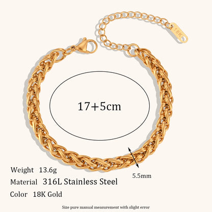 La.Muses – Tressé d’Or Bracelet 18K