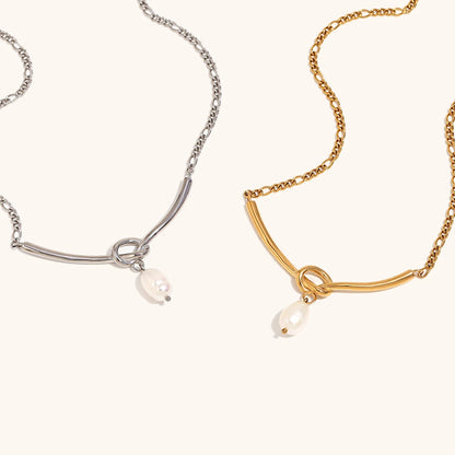 La.Muses – Collier Nœud & Perle 18K