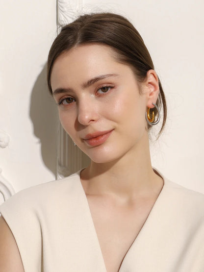 La.Muses – Double Hook Earrings 18K