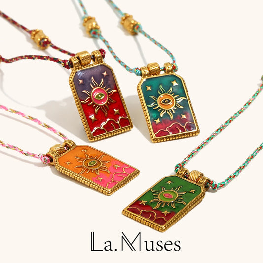 La.Muses – L’Œil du Soleil Necklace 18K