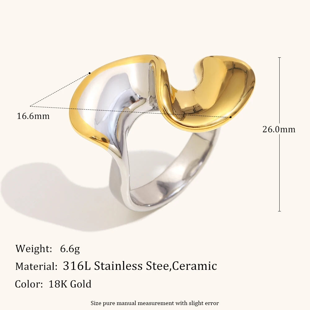 La.Muses – Bague Dual Twist 18K