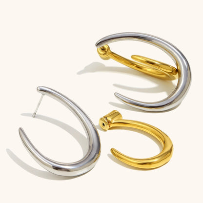 La.Muses – Double Hook Earrings 18K