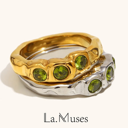 La.Muses – Green Essence Ring 18K