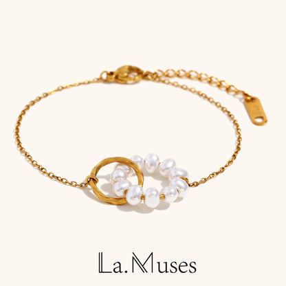 La.Muses – Perle & Lien Doré 18K