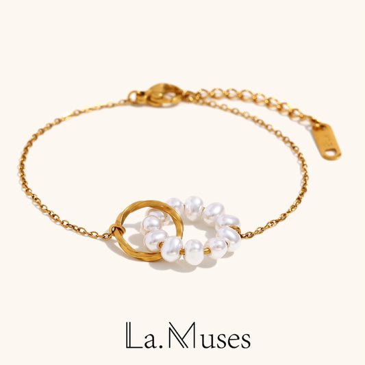 La.Muses – Perle & Lien Doré 18K