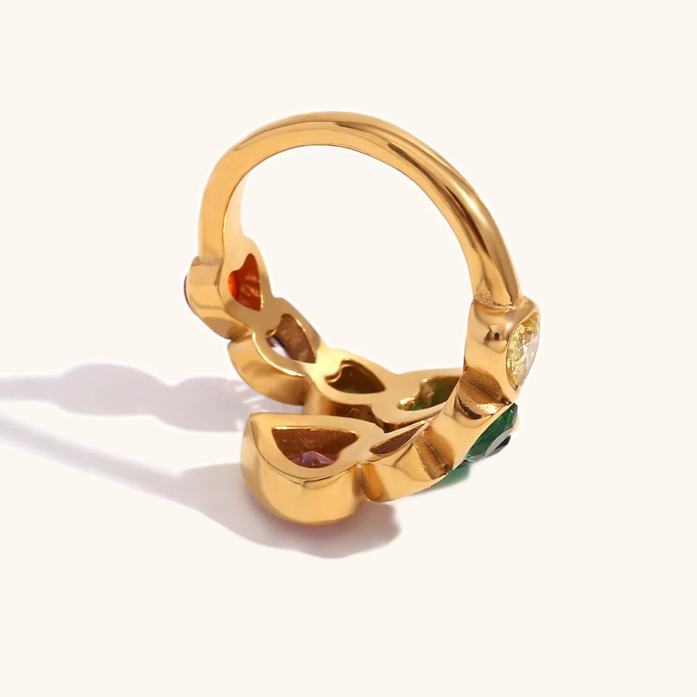 La.Muses – Heartlight Zircon Ring 18K