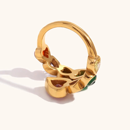 La.Muses – Heartlight Zircon Ring 18K