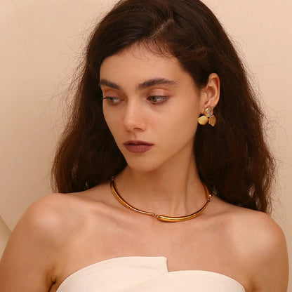 La.Muses – Punk Bamboo Necklace 18K