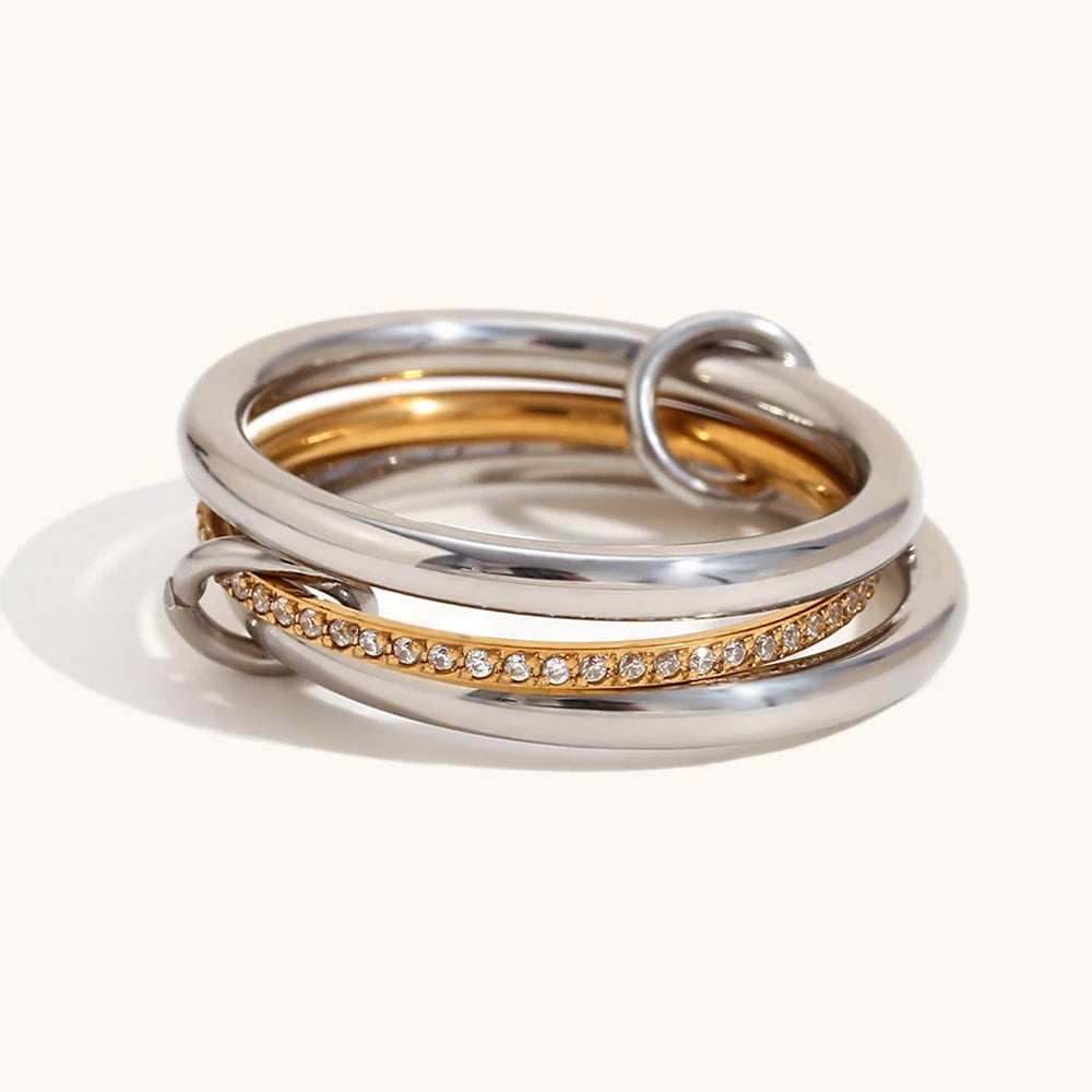 La.Muses – Dual Circle Ring 18K