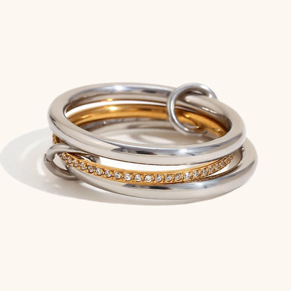 La.Muses – Dual Circle Ring 18K