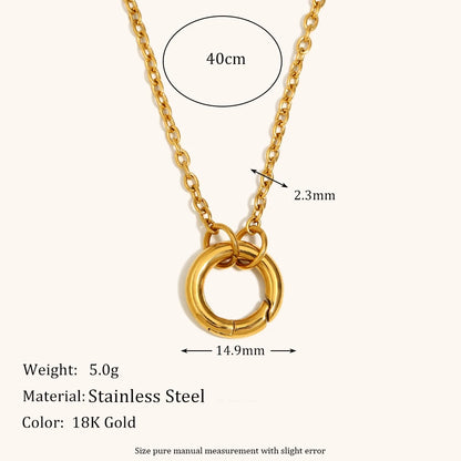 La.Muses – Bold Circle Chain 18K