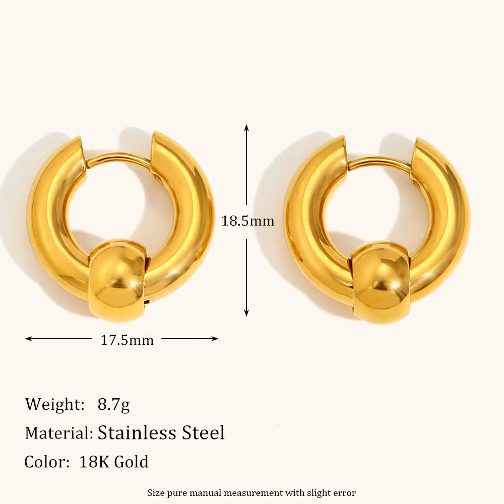 La.Muses – Beaded Glow Hoops 18K