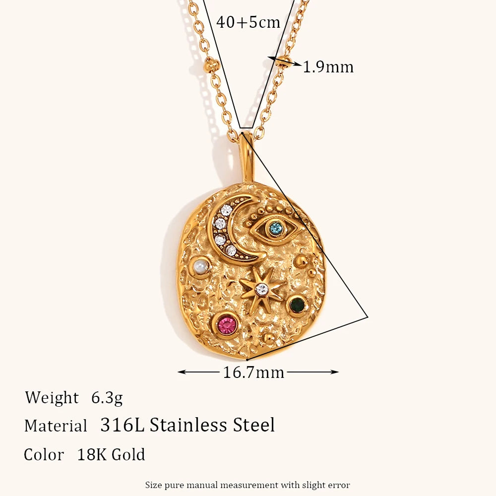 La.Muses – Céleste Zircon Necklace 18K