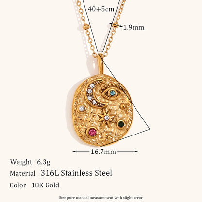 La.Muses – Céleste Zircon Necklace 18K