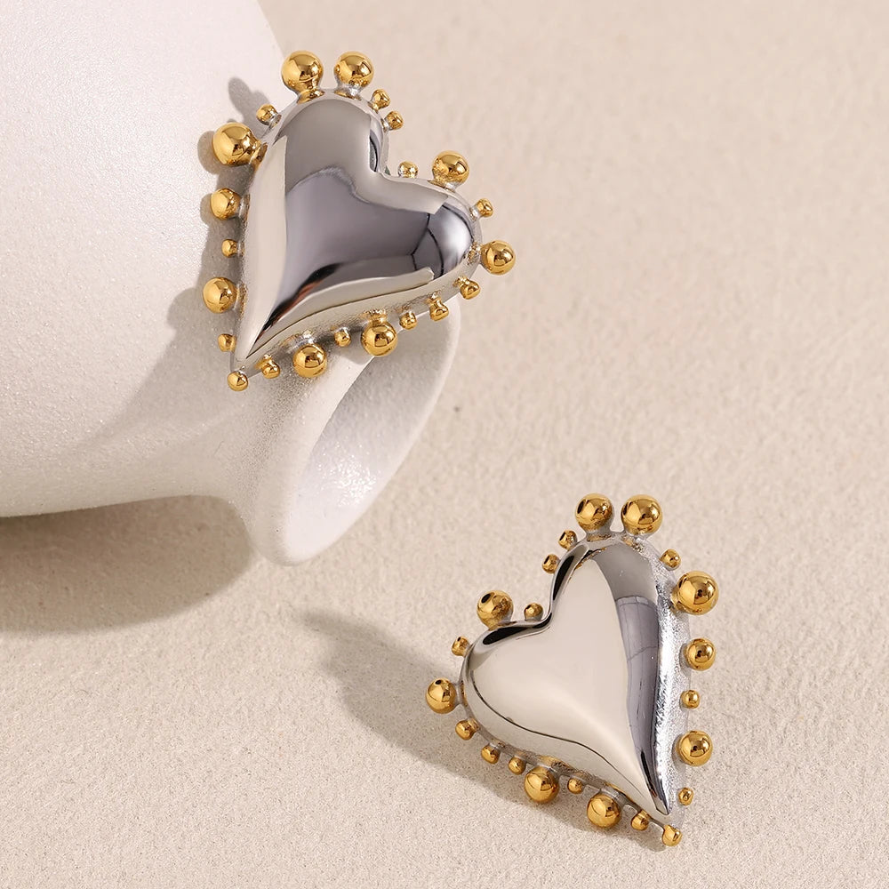 La.Muses – Heartline Earrings 18K