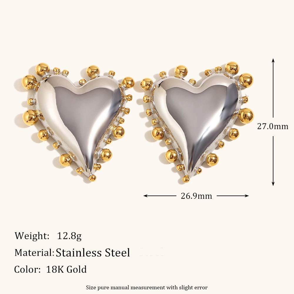 La.Muses – Heartline Earrings 18K