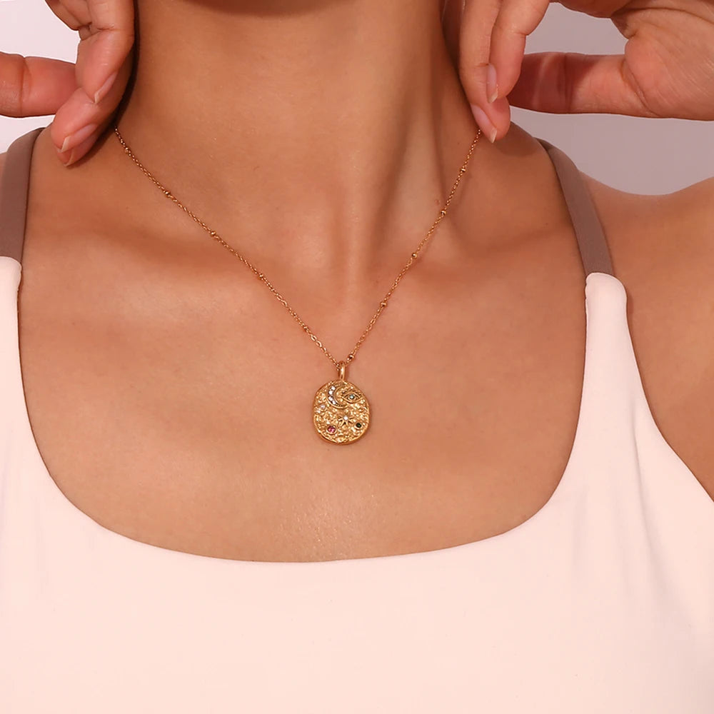 La.Muses – Céleste Zircon Necklace 18K