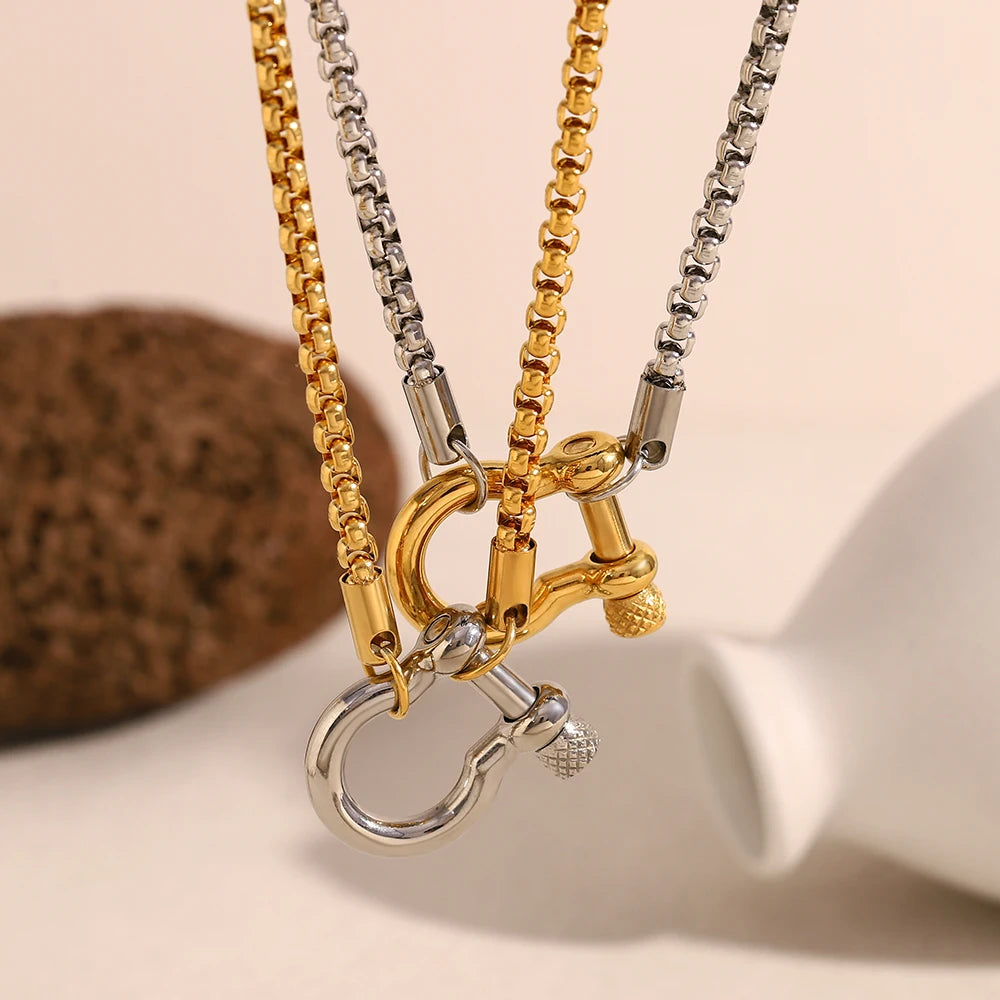 La.Muses – Square Pearl Chain 18K