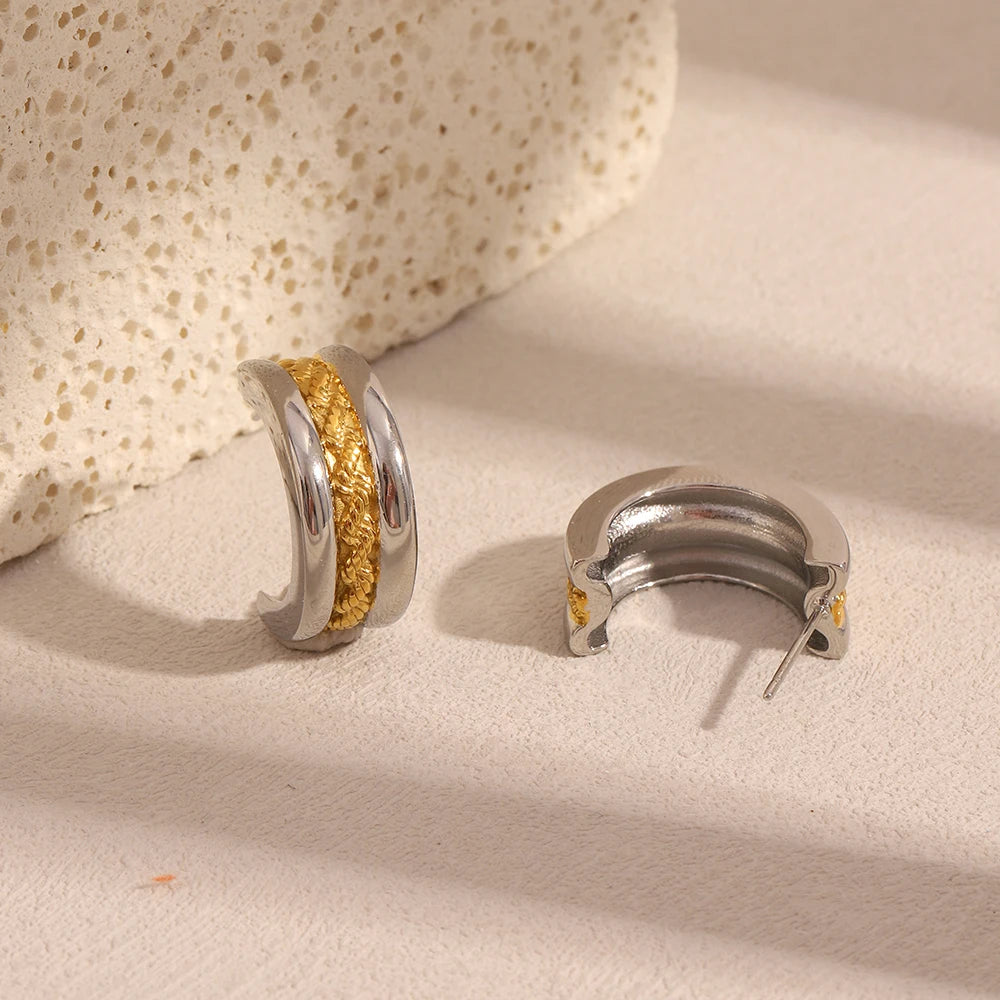 La.Muses – Reflets Tressés Earrings 18K