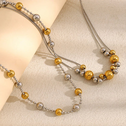 La.Muses – Double Layer Beads Chain 18K