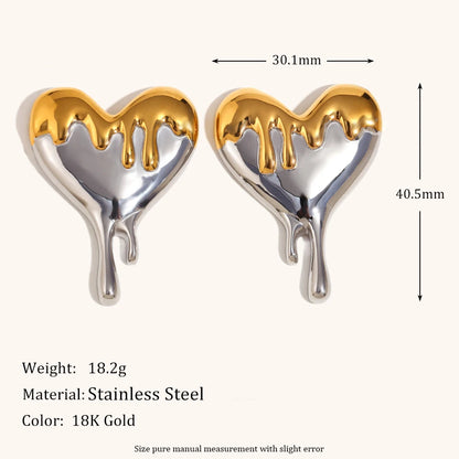 La.Muses – Creamy Heart Earrings 18K