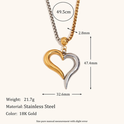 La.Muses – Hollow Heart Chain 18K