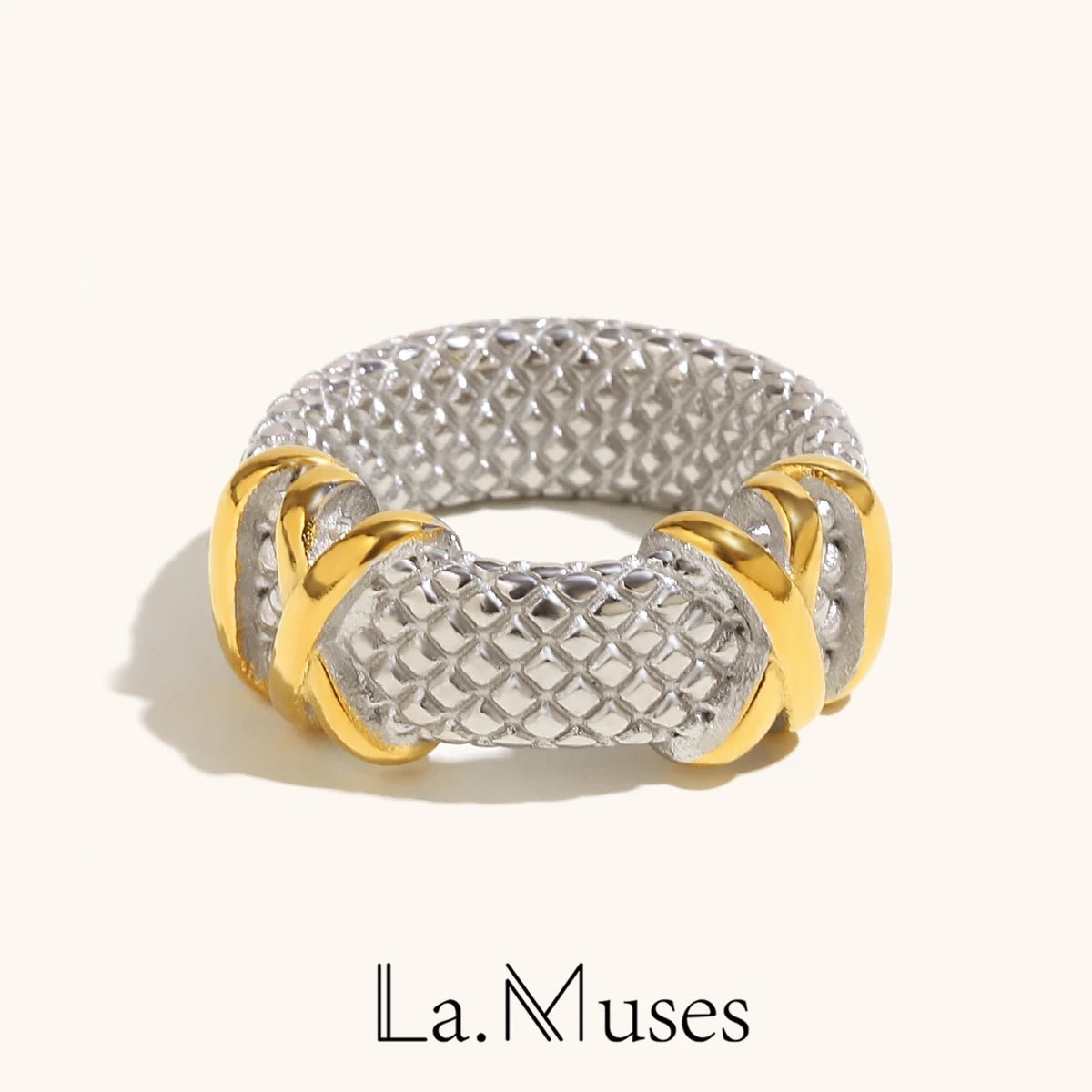 La.Muses – Scaled Harmony Ring 18K