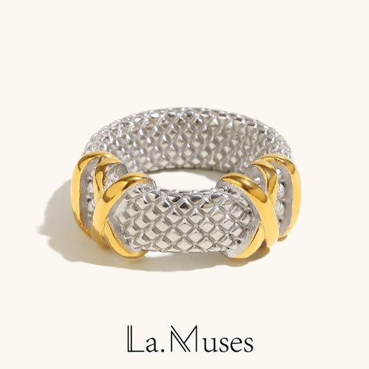 La.Muses – Scaled Harmony Ring 18K