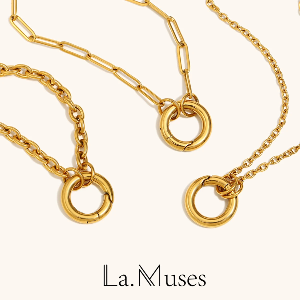 La.Muses – Bold Circle Chain 18K