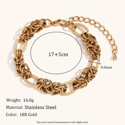 La.Muses – Bold Link Bracelet 18K
