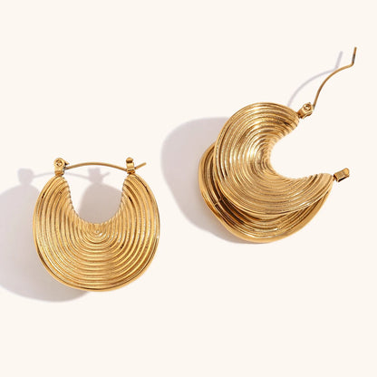 La.Muses – Sculptural Bold Hoops 18K