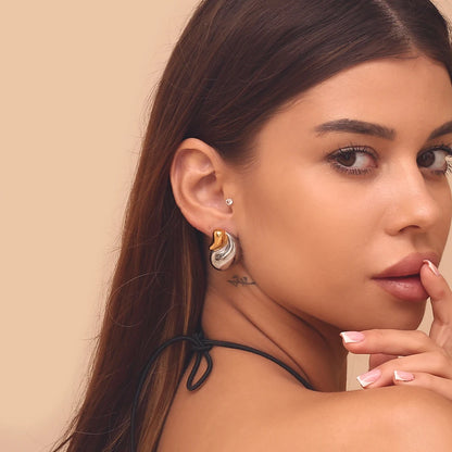 La.Muses – Dual Drop Earrings 18K