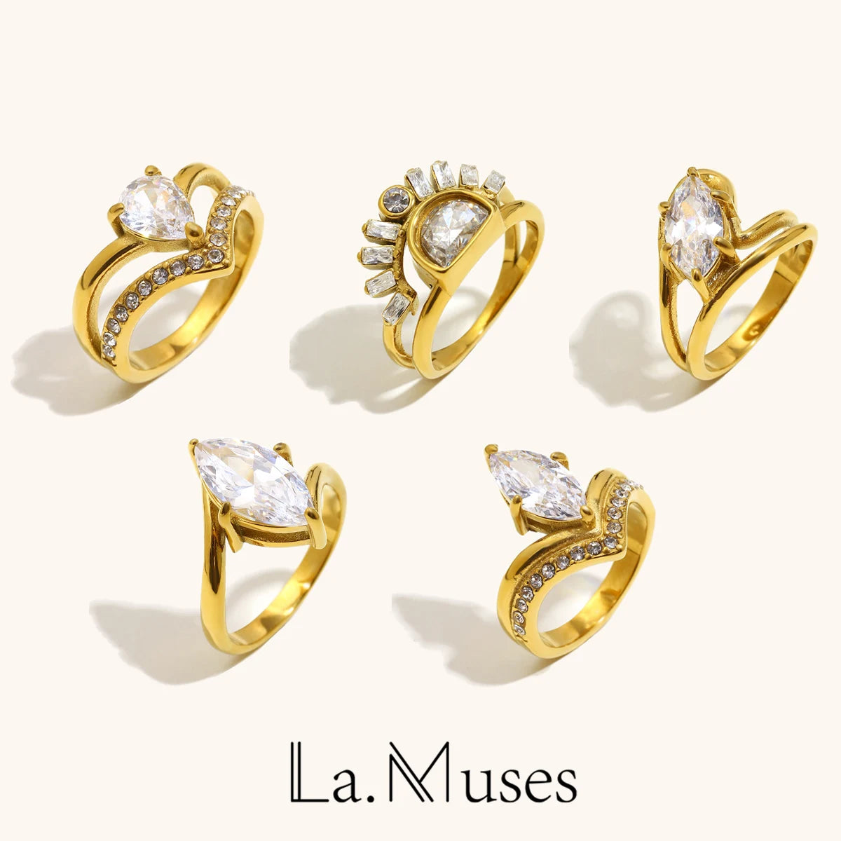 La.Muses – Shiny Grace Ring 18K