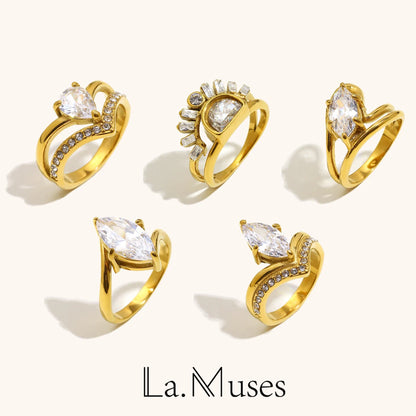 La.Muses – Shiny Grace Ring 18K
