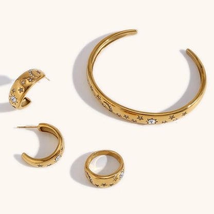 La.Muses – Moonlight Glow Cuff 18K