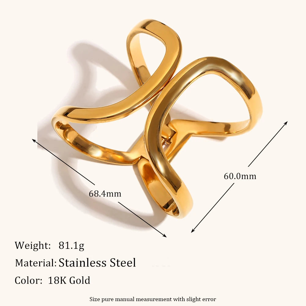 La.Muses – Géométrie Dorée Bracelet 18K