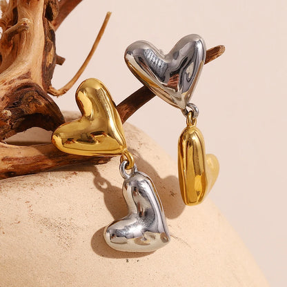 La.Muses – Heart Splice Earrings 18K