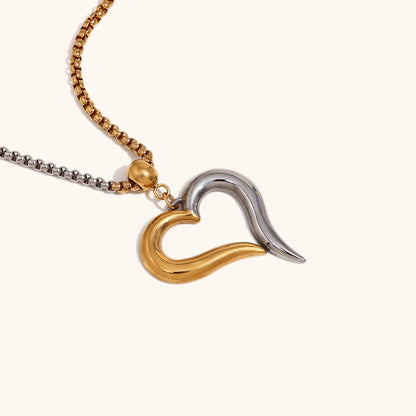 La.Muses – Hollow Heart Chain 18K