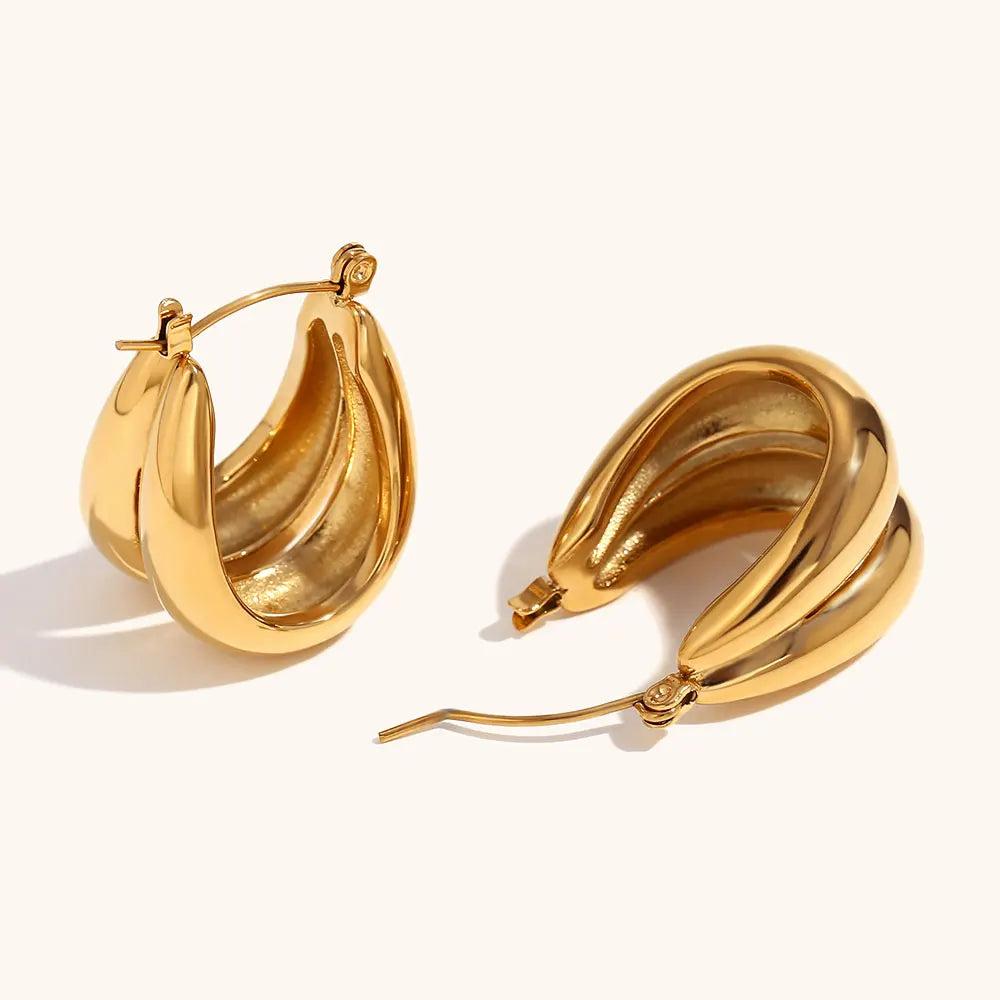 La.Muses – Golden Arc Hoops 18K