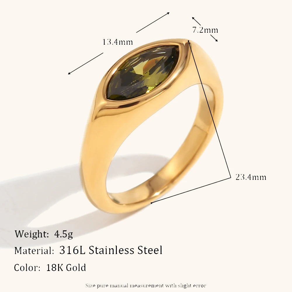 La.Muses – Classic Glow Zircon Ring 18K