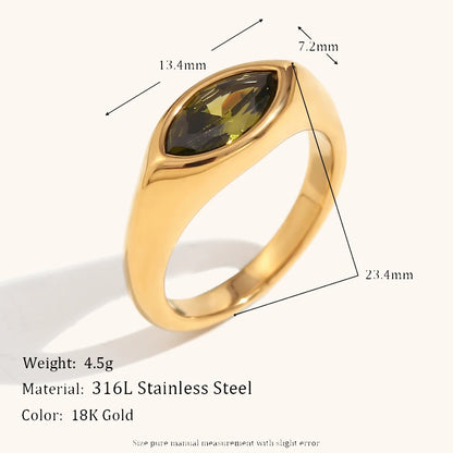 La.Muses – Classic Glow Zircon Ring 18K