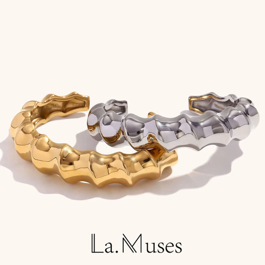 La.Muses – Spiral Elegance Cuff 18K