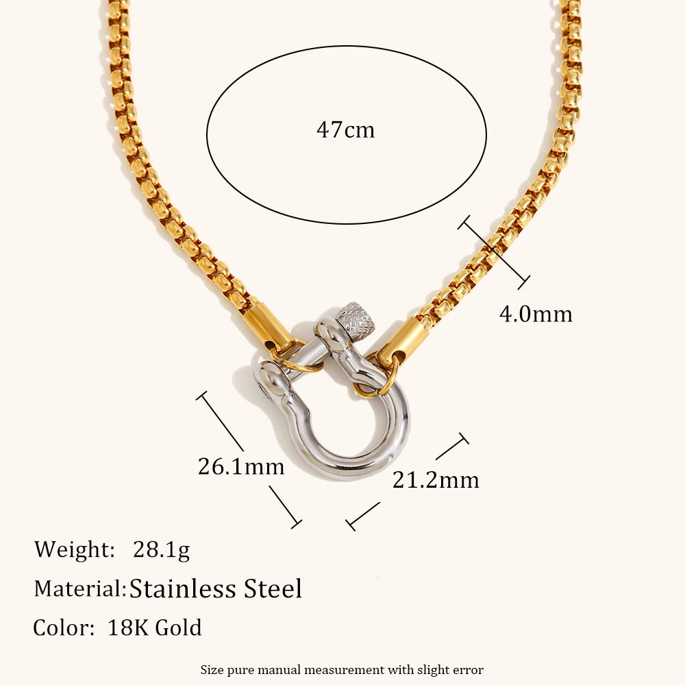 La.Muses – Square Pearl Chain 18K