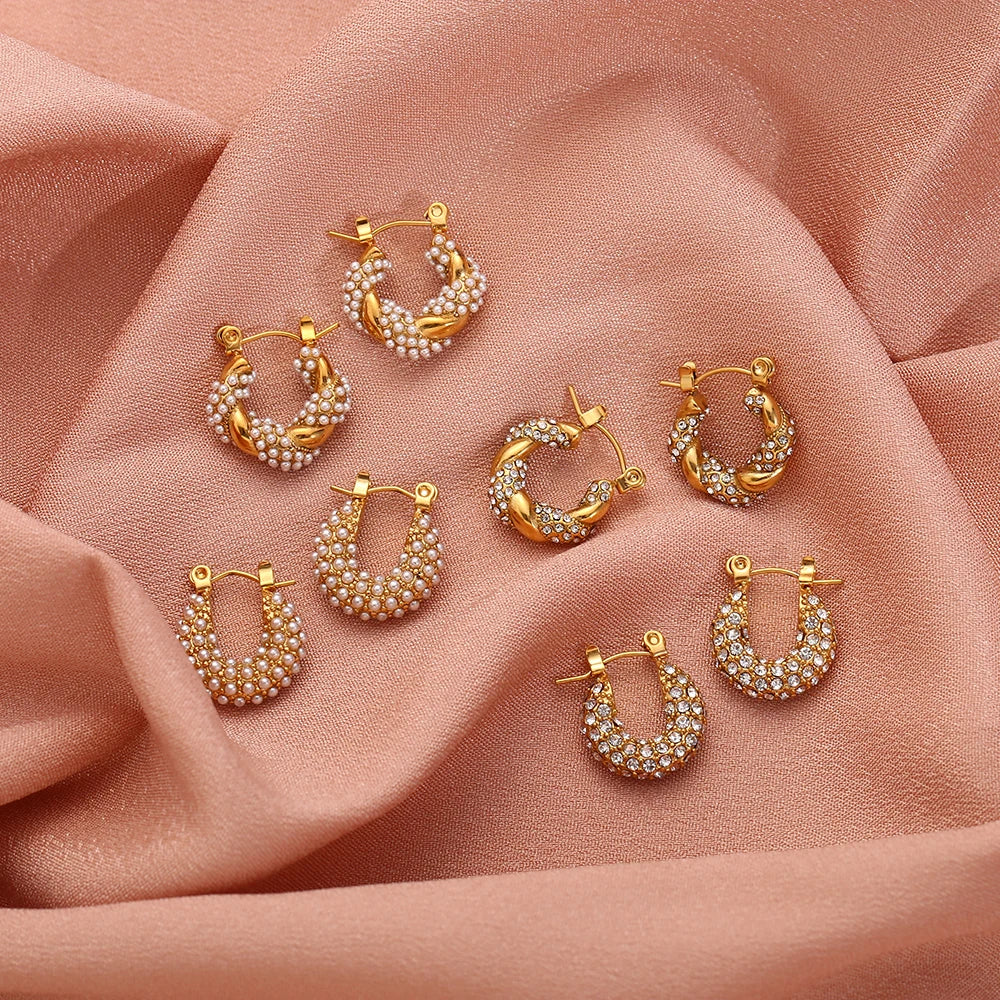 La.Muses – Eternal Shine Hoops Earrings 18K