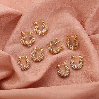 La.Muses – Eternal Shine Hoops Earrings 18K