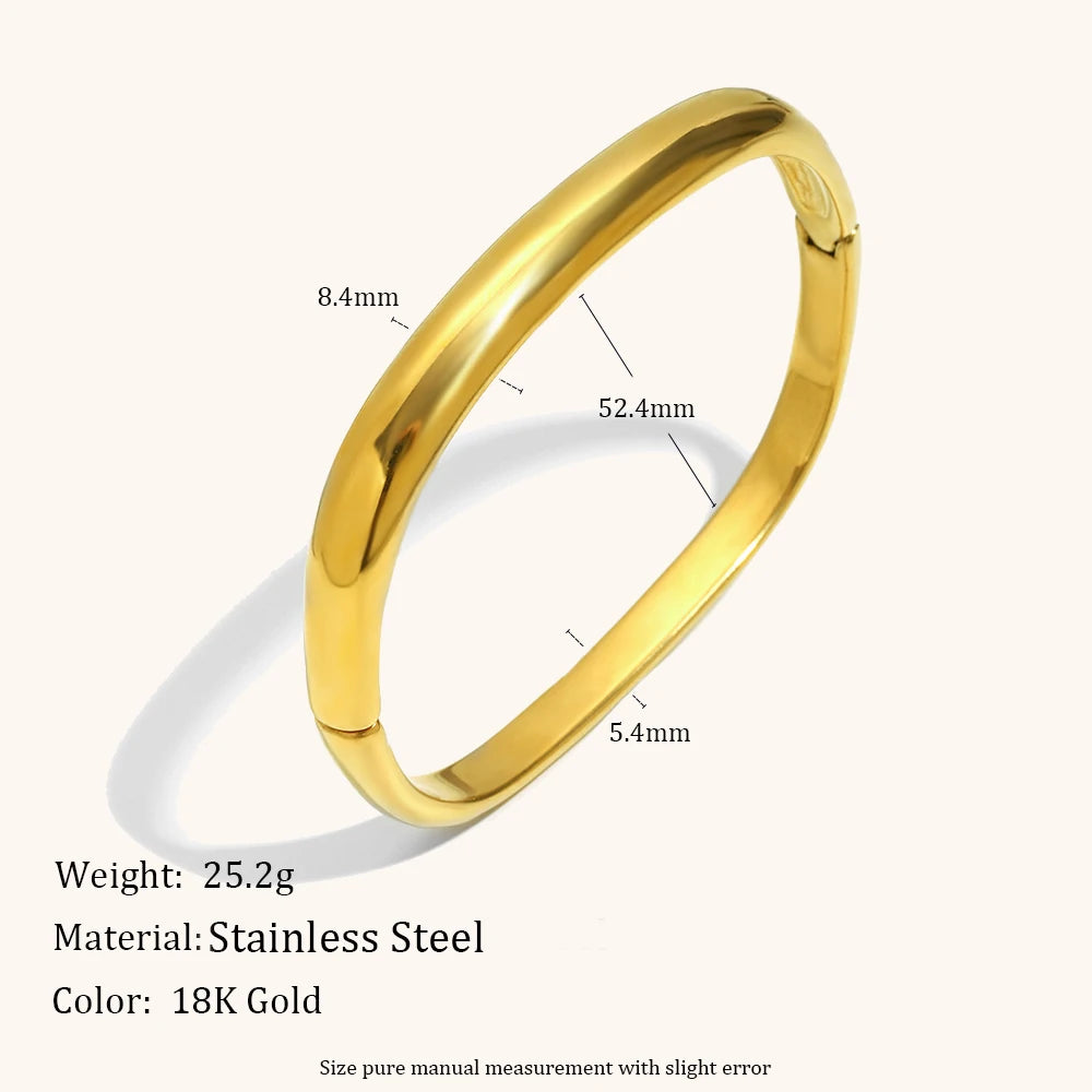 La.Muses – Round Harmony Bangle 18K