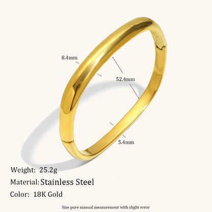 La.Muses – Round Harmony Bangle 18K